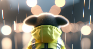 Rendez votre chien infailliblement visible la nuit et sous la pluie avec un gilet fluo