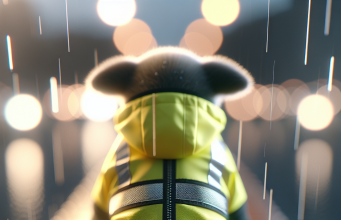 Rendez votre chien infailliblement visible la nuit et sous la pluie avec un gilet fluo